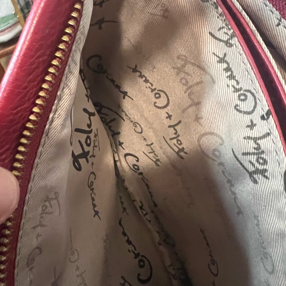 Foley + Corinna Red Crossbody Bag with Gold Hardware - Picture 6 of 14